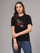 You Cant - Sukhiaatma Unisex Graphic Printed Black T-shirt